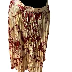 Pleated Maxi Skirt  And Crop Top Set